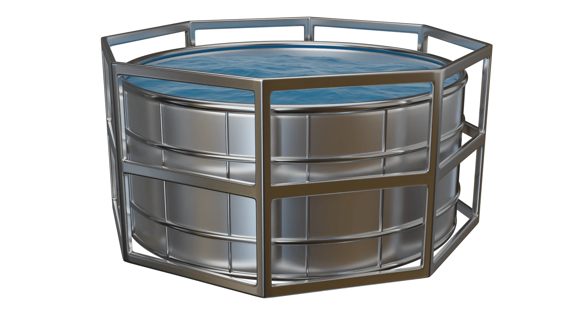 metallic pool